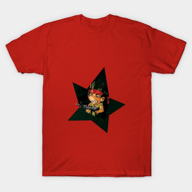 hedgehog rambo T-Shirt by Shvetsov